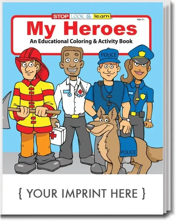 Custom Printed My Heroes Coloring Books — view 4
