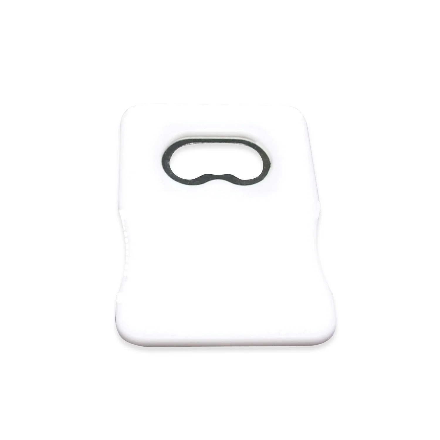 My-Main-Man Credit-Card Bottle Opener. Credit-card-size nickel-plated steel bottle opener for wallets and pockets, view 2