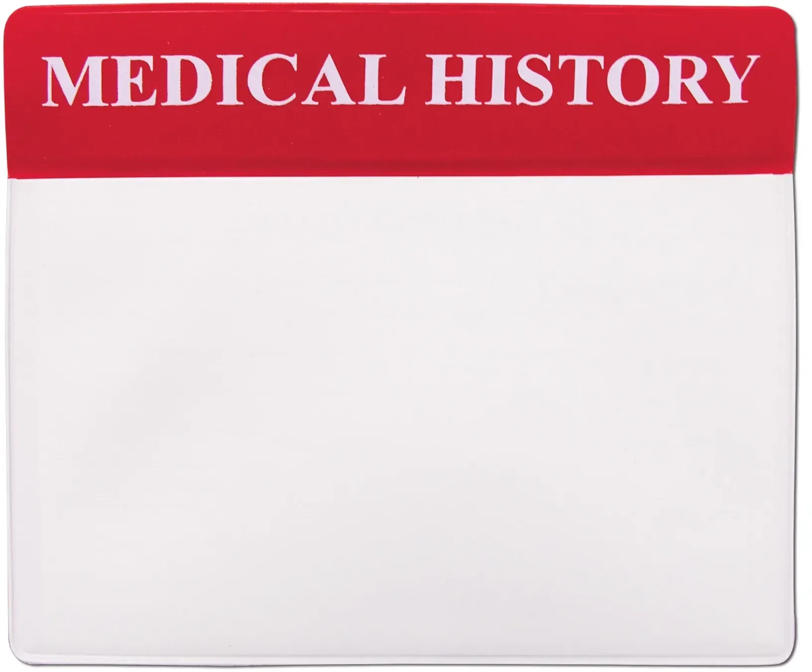 My Medical History Organizer. Vinyl medical history organizer pouch for pharmacy senior health programs, view 3
