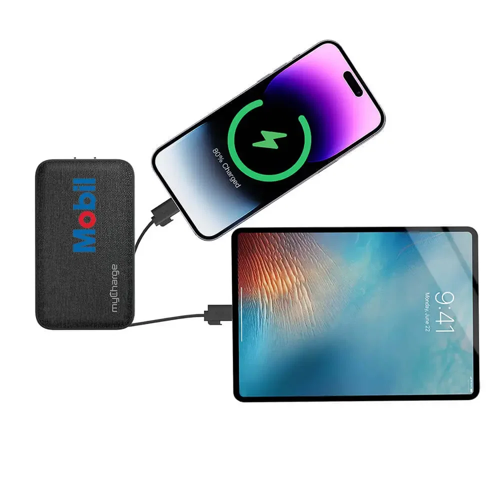 myCharge Powerhub Plus 6,000mAh Everything Built in Portable Charger — view 3