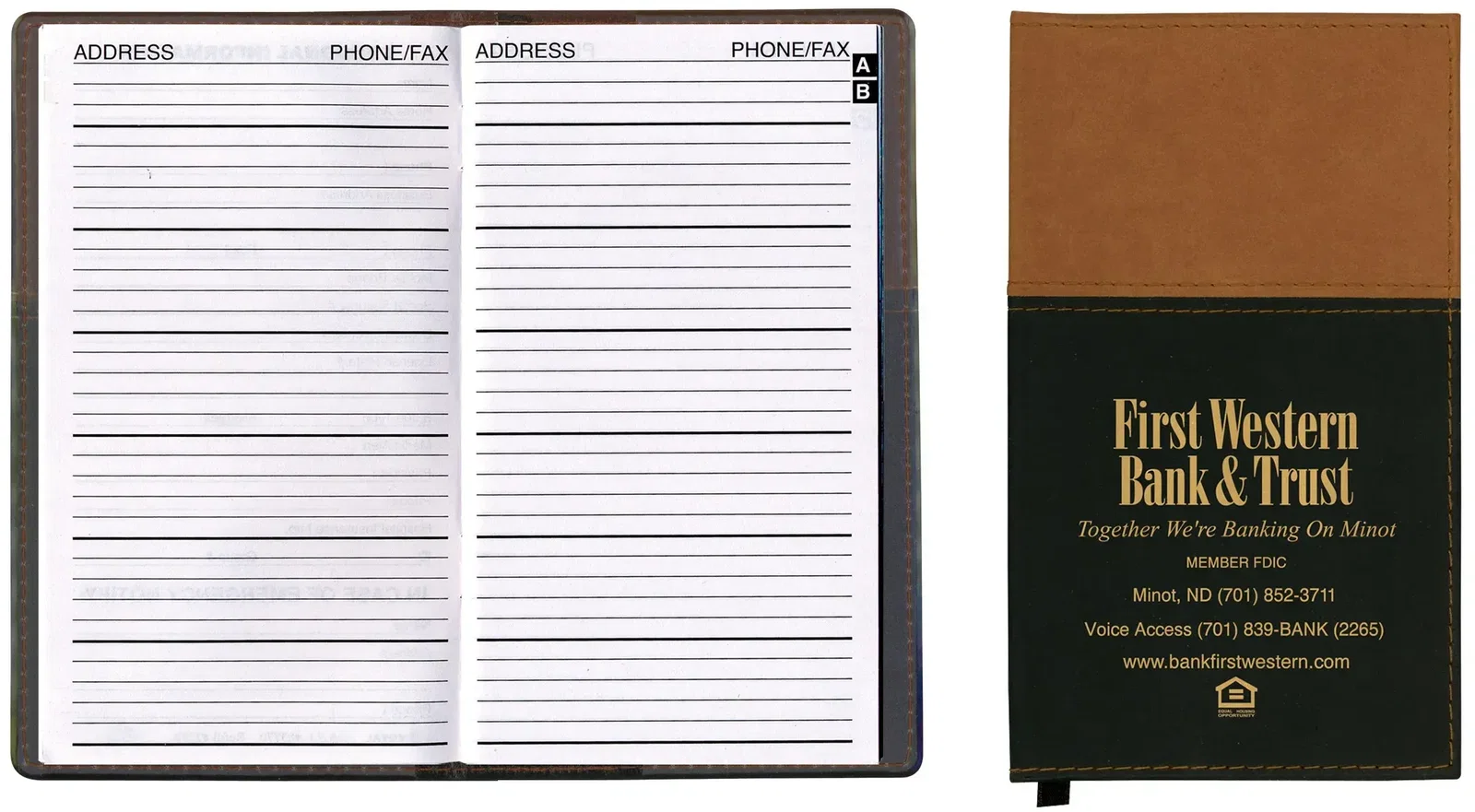 Custom Vinyl Soft Cover Address Book - Mystic — view 2