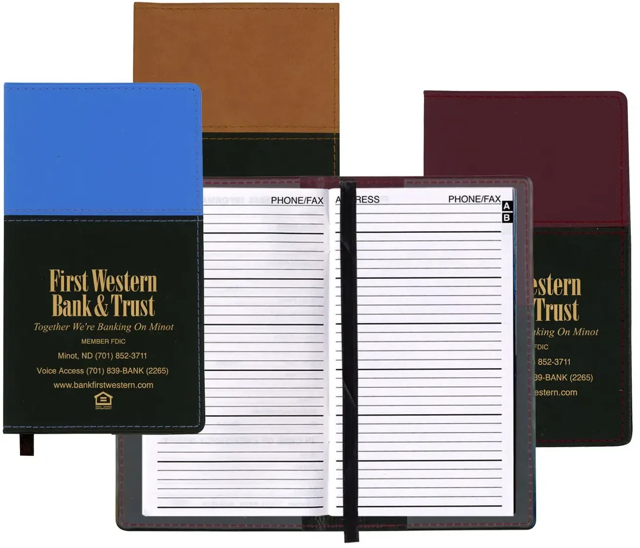 Custom Vinyl Soft Cover Address Book - Mystic — view 3