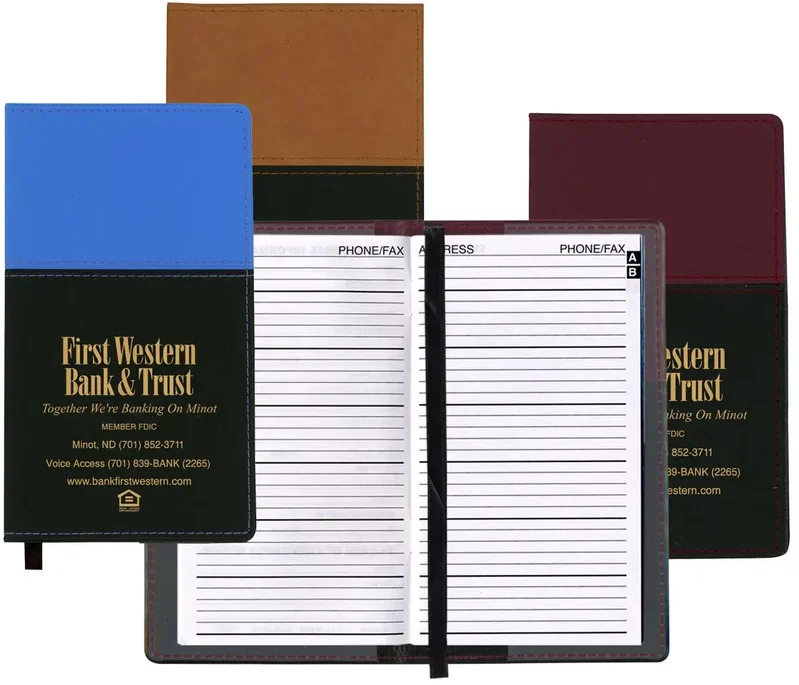 Custom Vinyl Soft Cover Address Book - Mystic — view 3