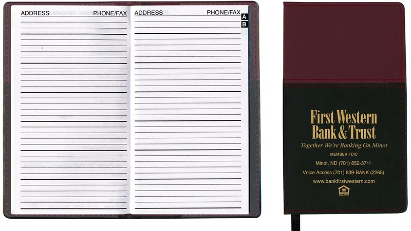 Custom Vinyl Soft Cover Address Book - Mystic — view 5