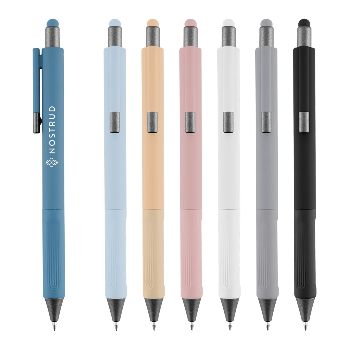 Stylus tip on the top end for touchscreen use