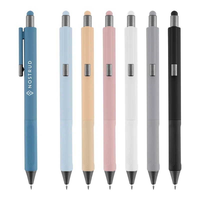 Stylus tip on the top end for touchscreen use