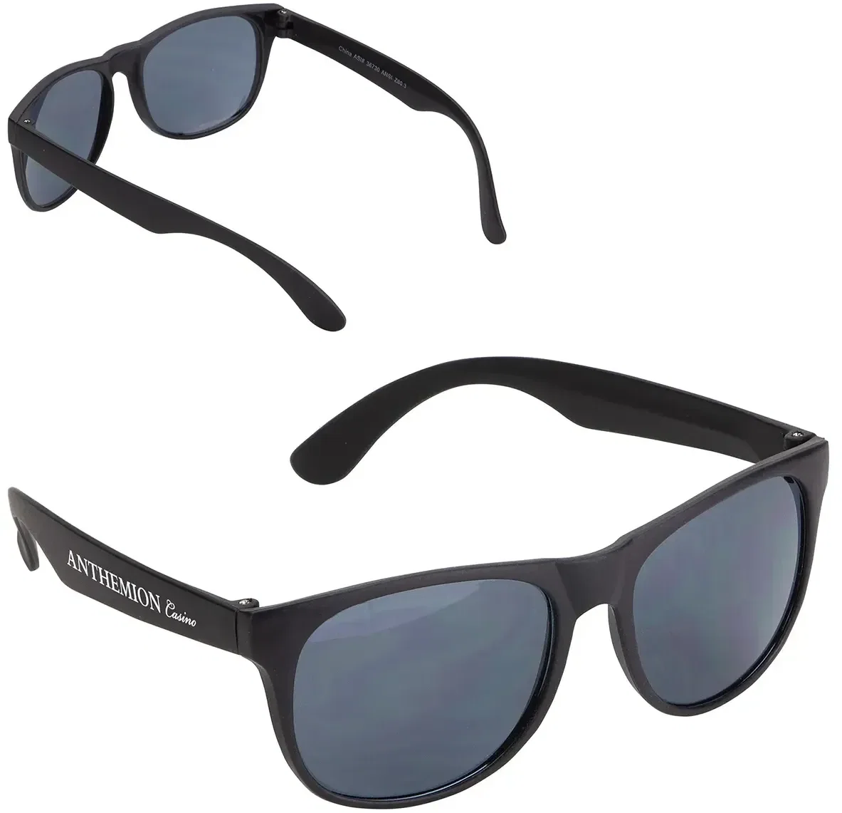 Promotional Naples sunglasses color option with branded logo imprint area