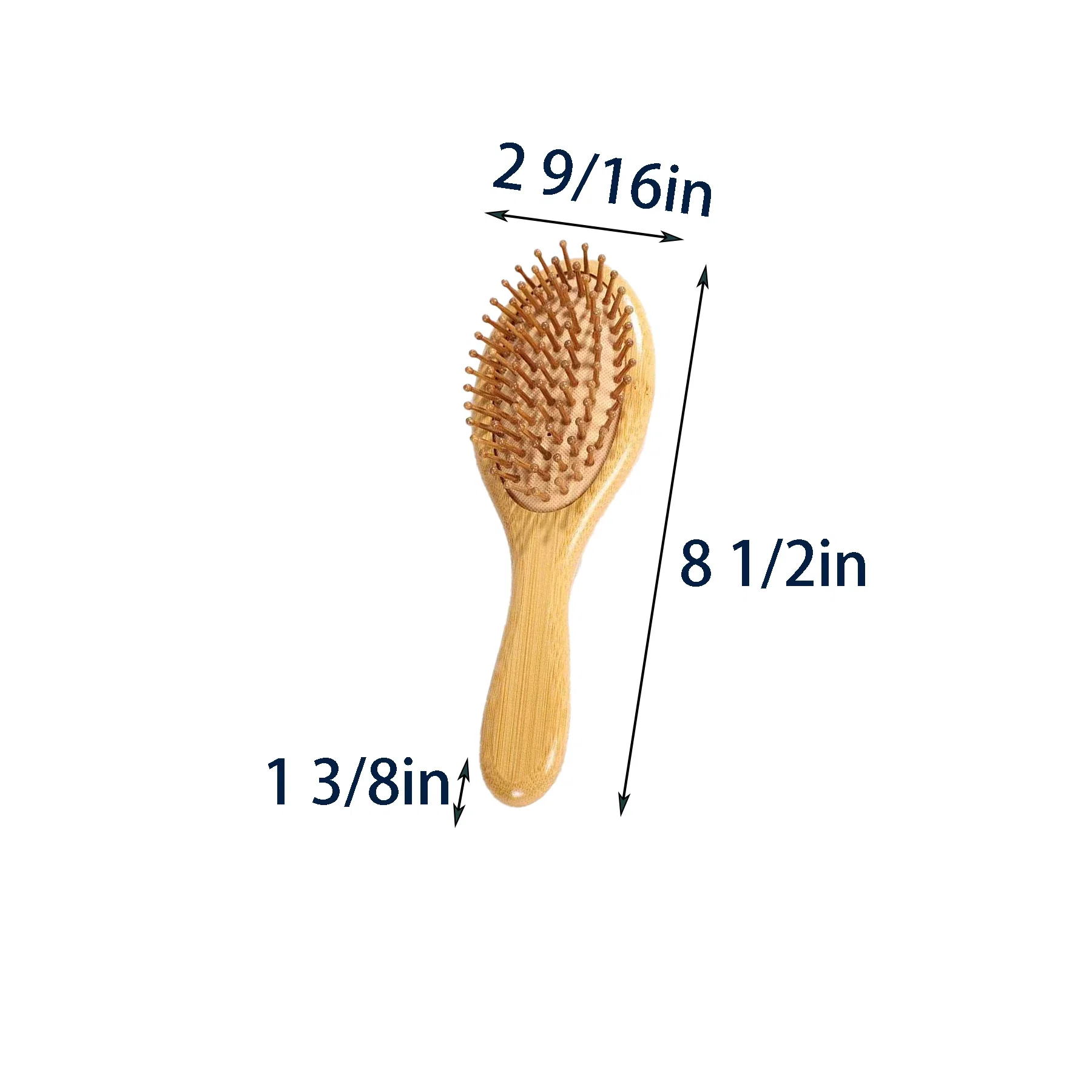 Natural Bamboo Hairbrush — view 3