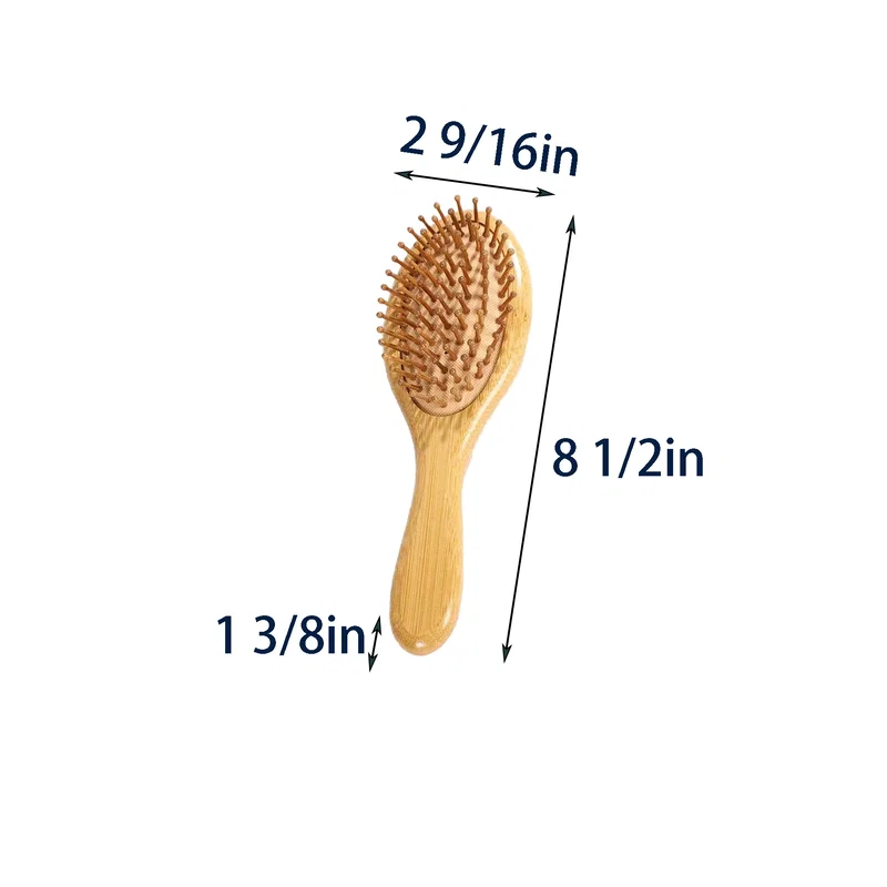 Natural Bamboo Hairbrush — view 3
