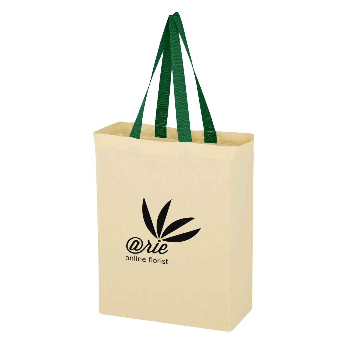 Green handled version standing upright on a plain surface