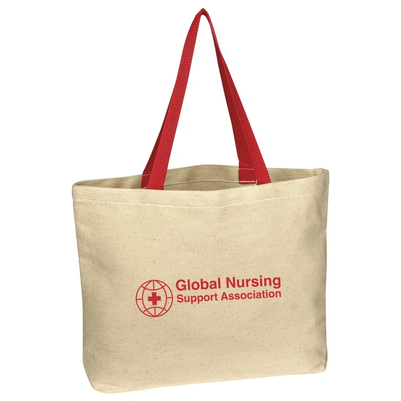 Natural Cotton Canvas Tote Bag — view 3