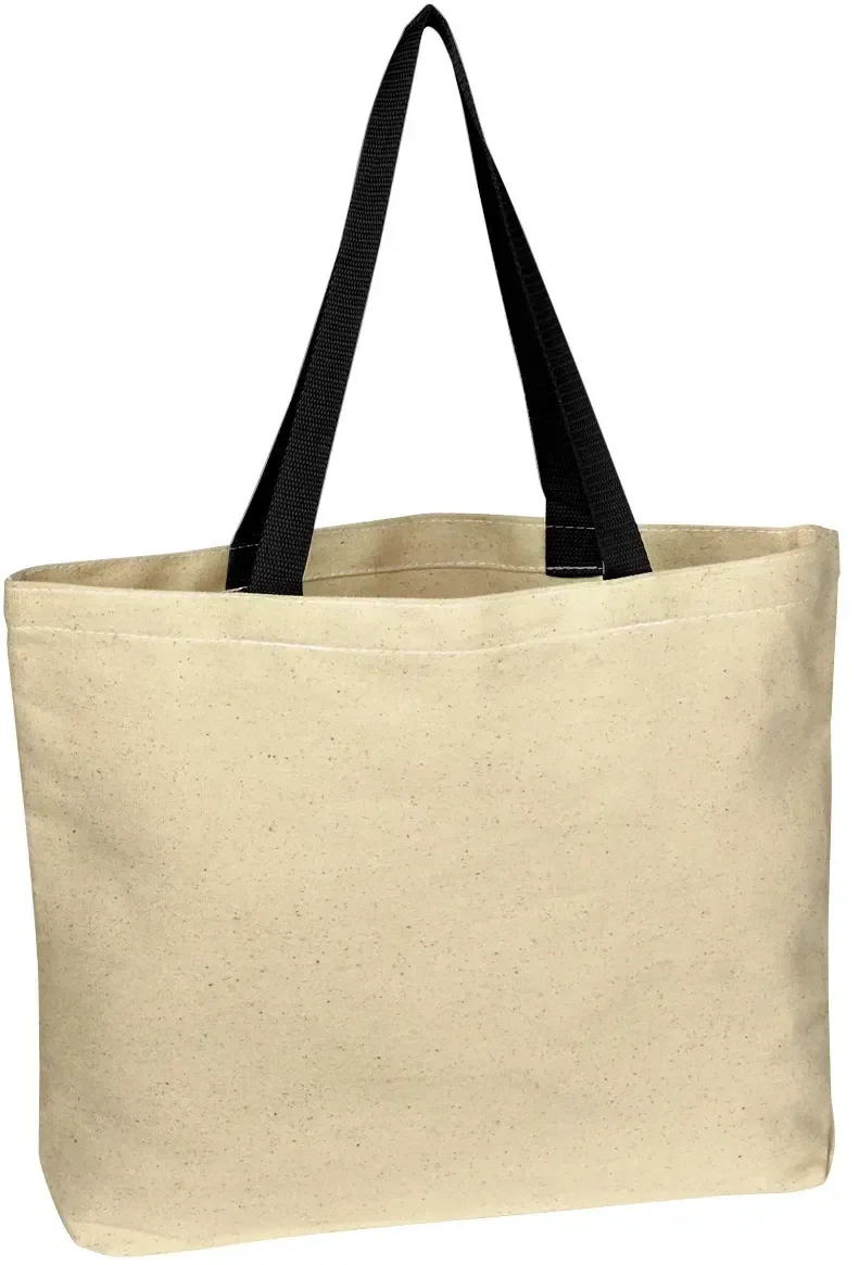 Shopper holding the tote by both straps