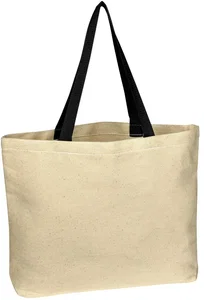 Natural Cotton Canvas Tote Bag