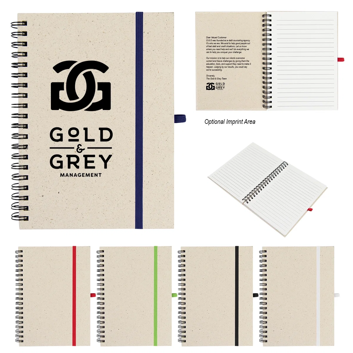 Small spiral notebook with a natural paper cover for everyday notes