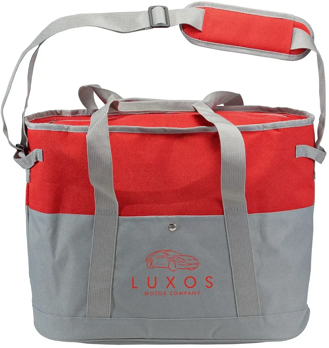 Branded Navigator cooler bag open showing 24-can insulated capacity