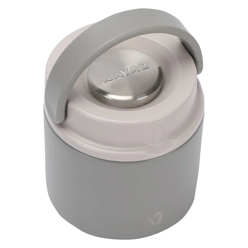 NAYAD Colby 20 oz food jar shown open, highlighting the wide-mouth insulated container