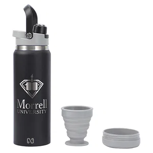 NAYAD® Crusade 28 oz Stainless Steel Double-Wall Bottle with Hidden Cup