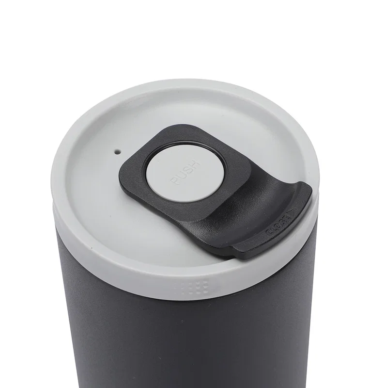 Close-up of the custom NAYAD Dutton Tumbler's logo imprint area