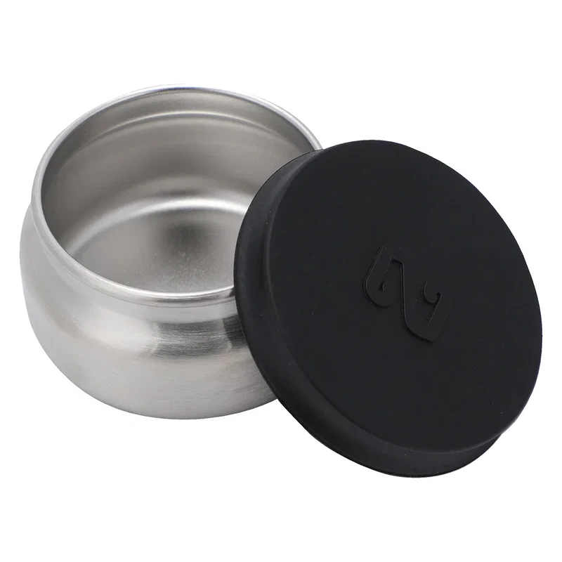 NAYAD Utilia 64 oz salad bowl shown open, displaying the insulated serving basin