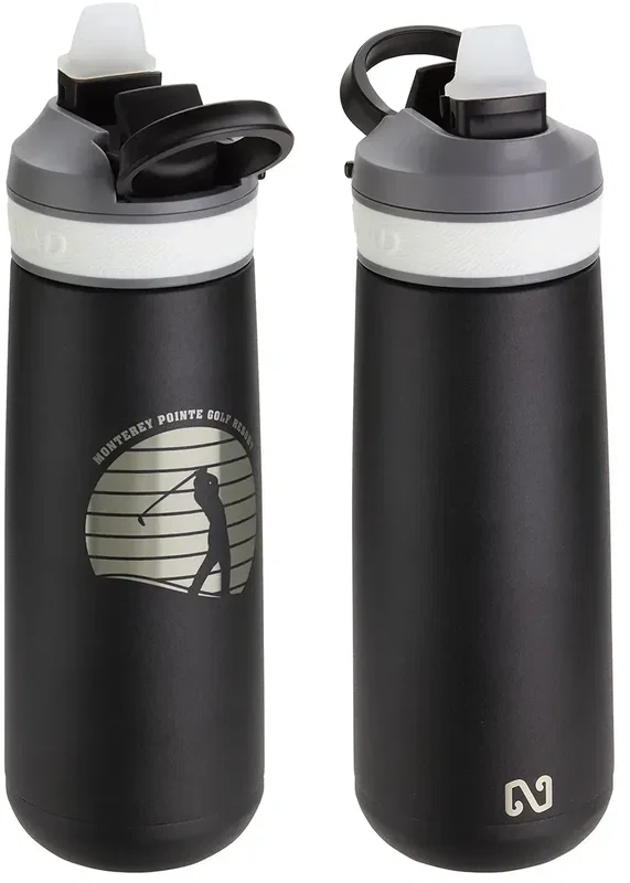 NAYAD Vive 23 oz bottle, custom logo imprint area detail