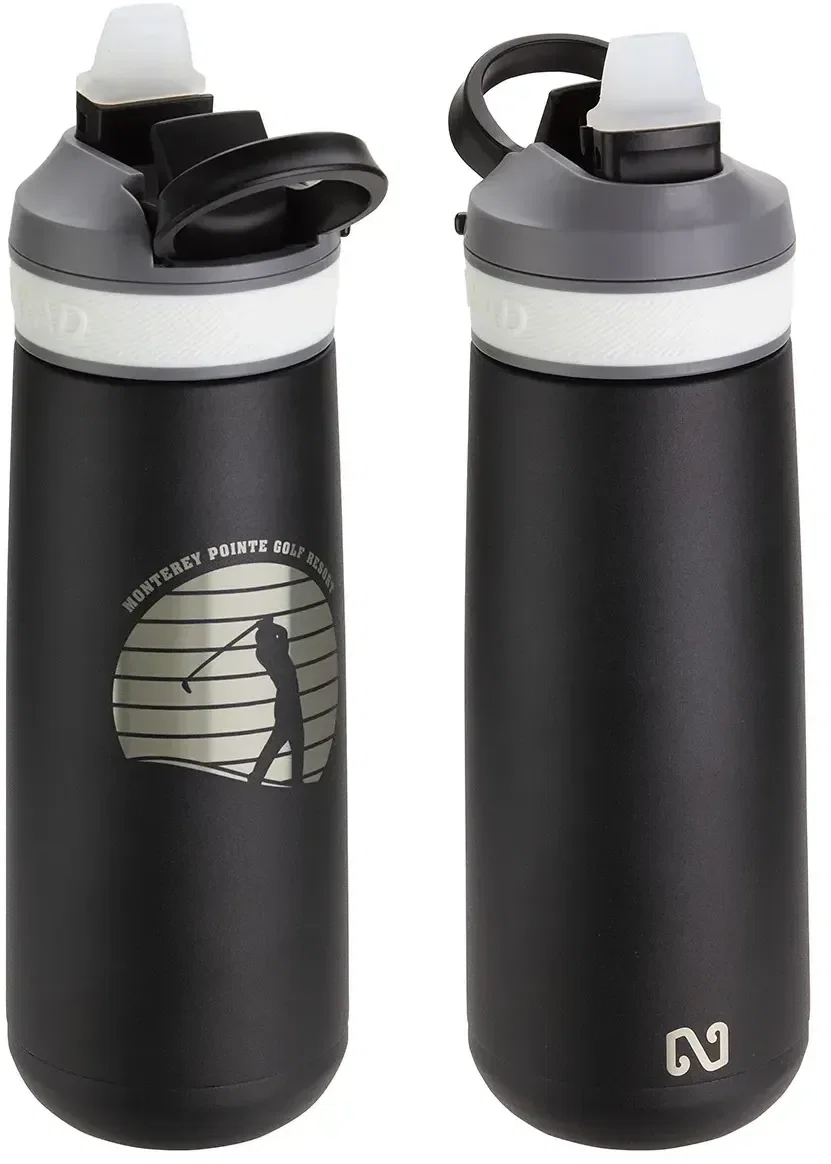 NAYAD Vive 23 oz bottle, custom logo imprint area detail