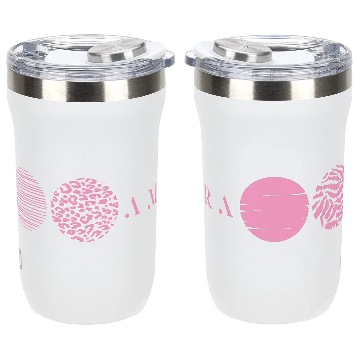 Close-up of the custom NAYAD Wai Tumbler's logo imprint area