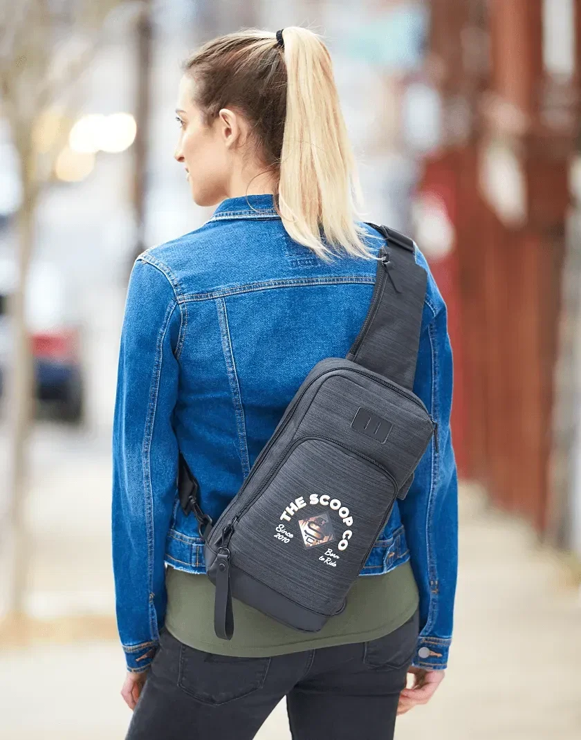NBN Whitby Sling with USB Port being worn