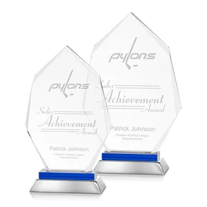 Starfire Crystal Award on a Sapphire and Aluminum Base