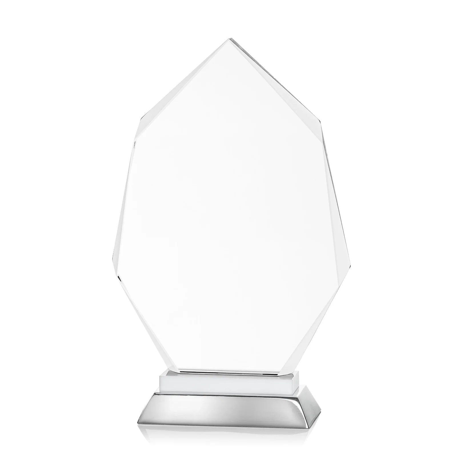 Branded Starfire Crystal Award on a Sapphire and Aluminum Base, metal awards for sales achievement awards