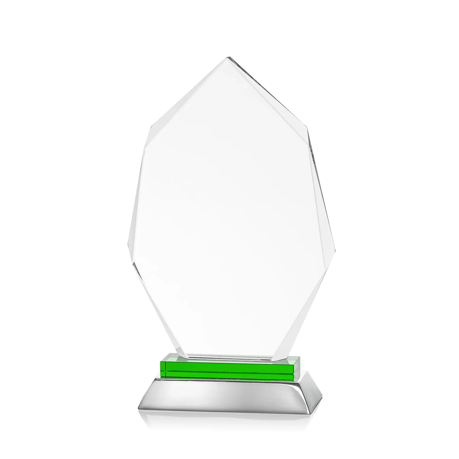 Branded Starfire Crystal Award on a Sapphire and Aluminum Base, metal awards for safety achievement programs