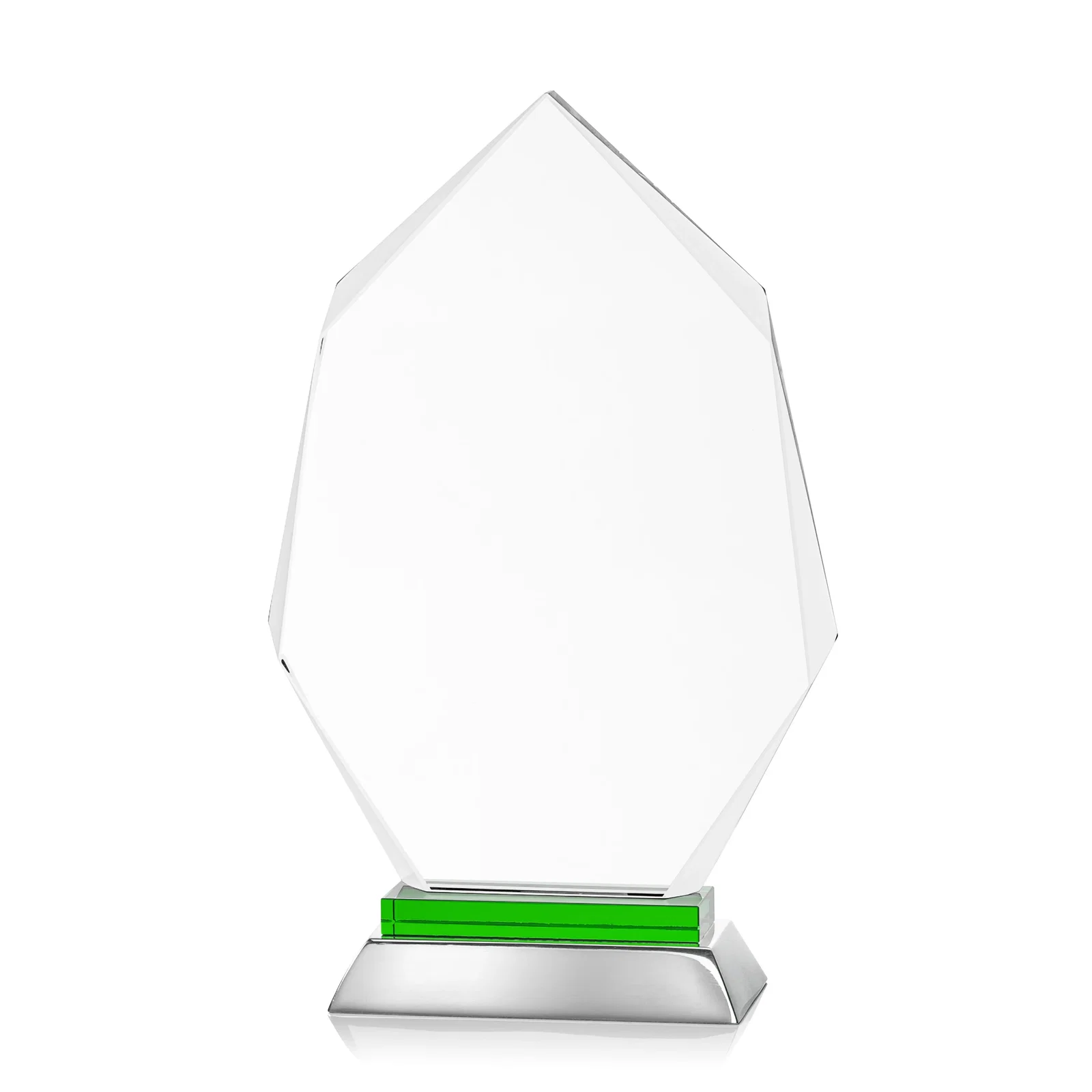 Branded Starfire Crystal Award on a Sapphire and Aluminum Base, metal awards for company anniversary events