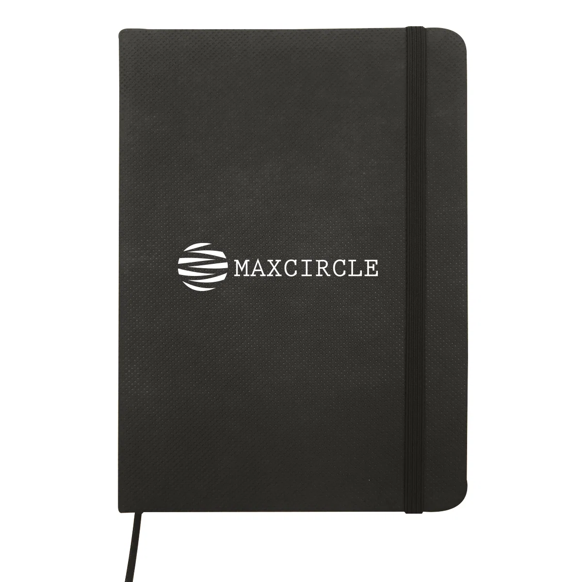 Non woven journal measuring five by seven inches with a soft cover