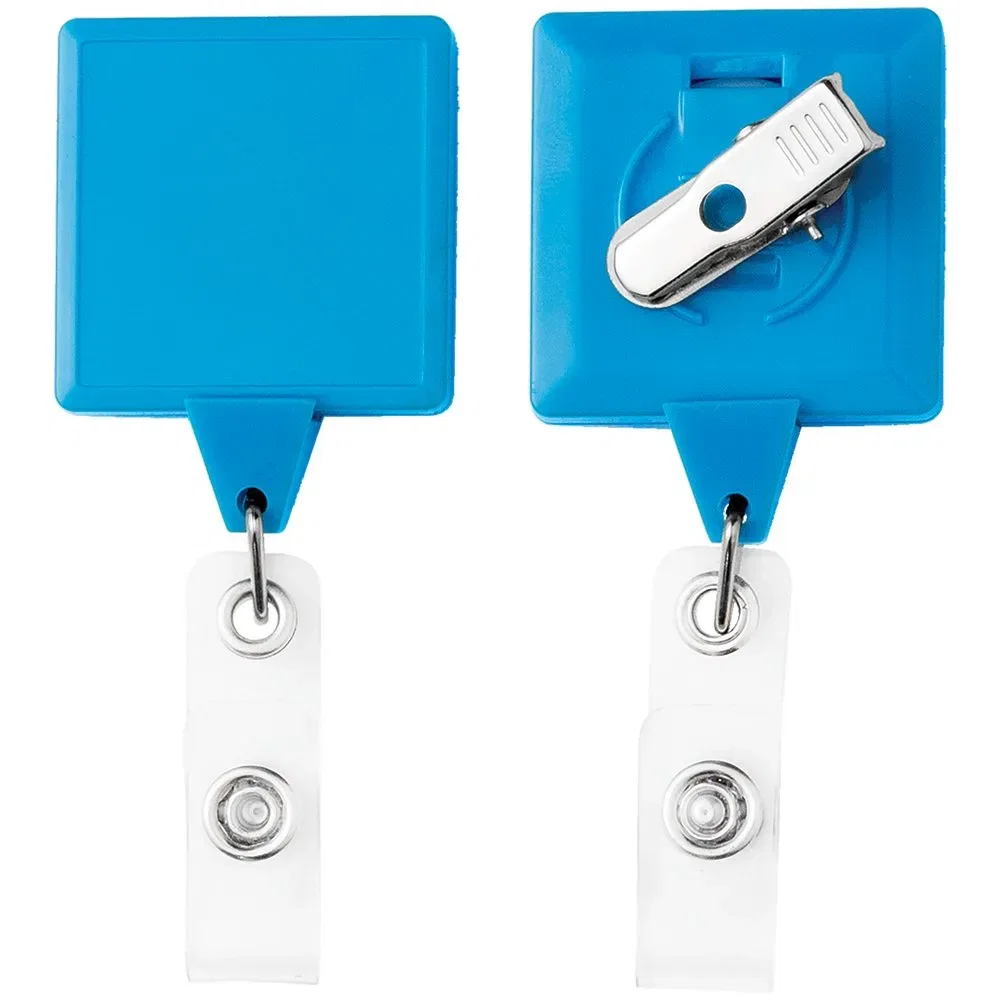 Neon Anti-Twist Secure ID Badge Reel with 360º Swivel Alligator Clip Back — view 4