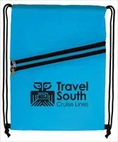 Good Value™ Neon Multi-Zippered Drawstring Backpack — view 2