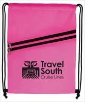 Good Value™ Neon Multi-Zippered Drawstring Backpack — view 5