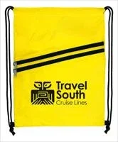 Good Value™ Neon Multi-Zippered Drawstring Backpack — view 6