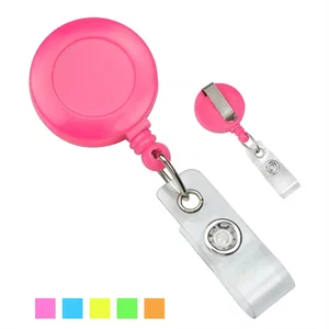 Custom Logo Plastic Badge Reel (Neon Opaque)
