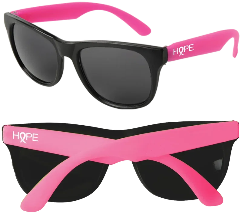 Personalized Neon Sunglasses - Black Frame