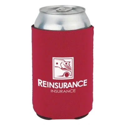 Flexible foam wrap collapses flat when not holding a beverage