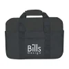 Black computer sleeve shown in full with nothing else nearby