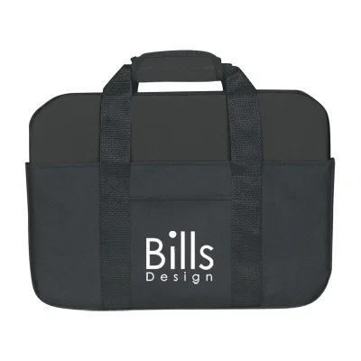 Neoprene laptop case shown in full with light falling evenly