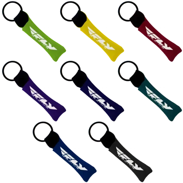 Neoprene Lip Balm Sleeve Pocket with Sewn Split-Ring — view 2