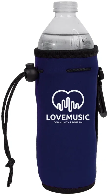 Custom Neoprene Bottle Cooler - Personalized Logo Branded Drink Cooler — view 2
