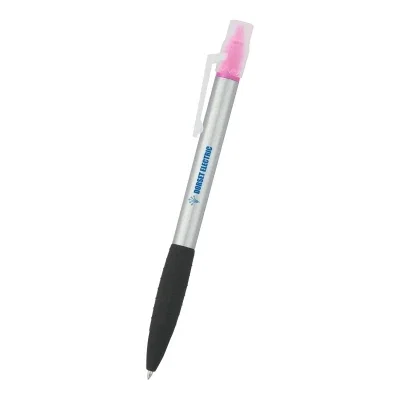 Pink accented combo shown beside the silver barrel