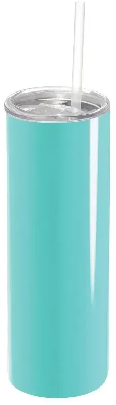 Logo-Branded Skinny Stainless Steel Tumbler — view 5