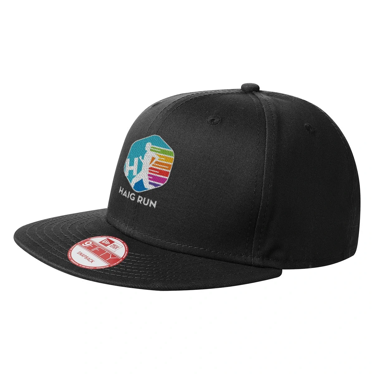 Flat bill snapback cap displayed from the front