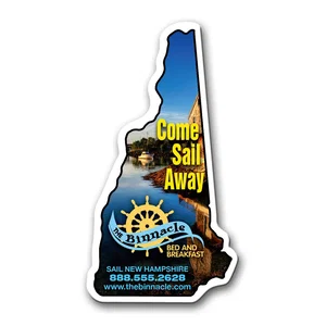 Custom New Hampshire State Magnet