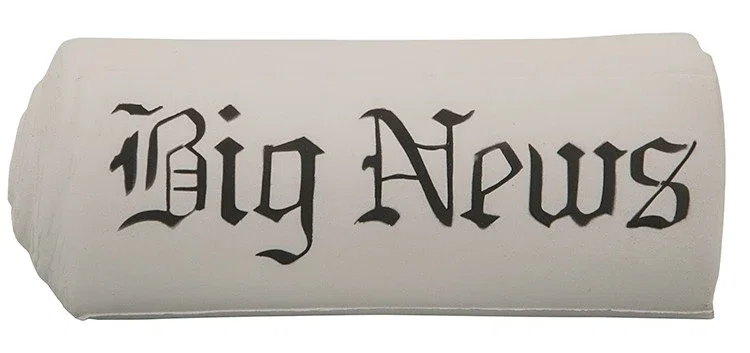 Custom Printed Newspaper Stress Reliever