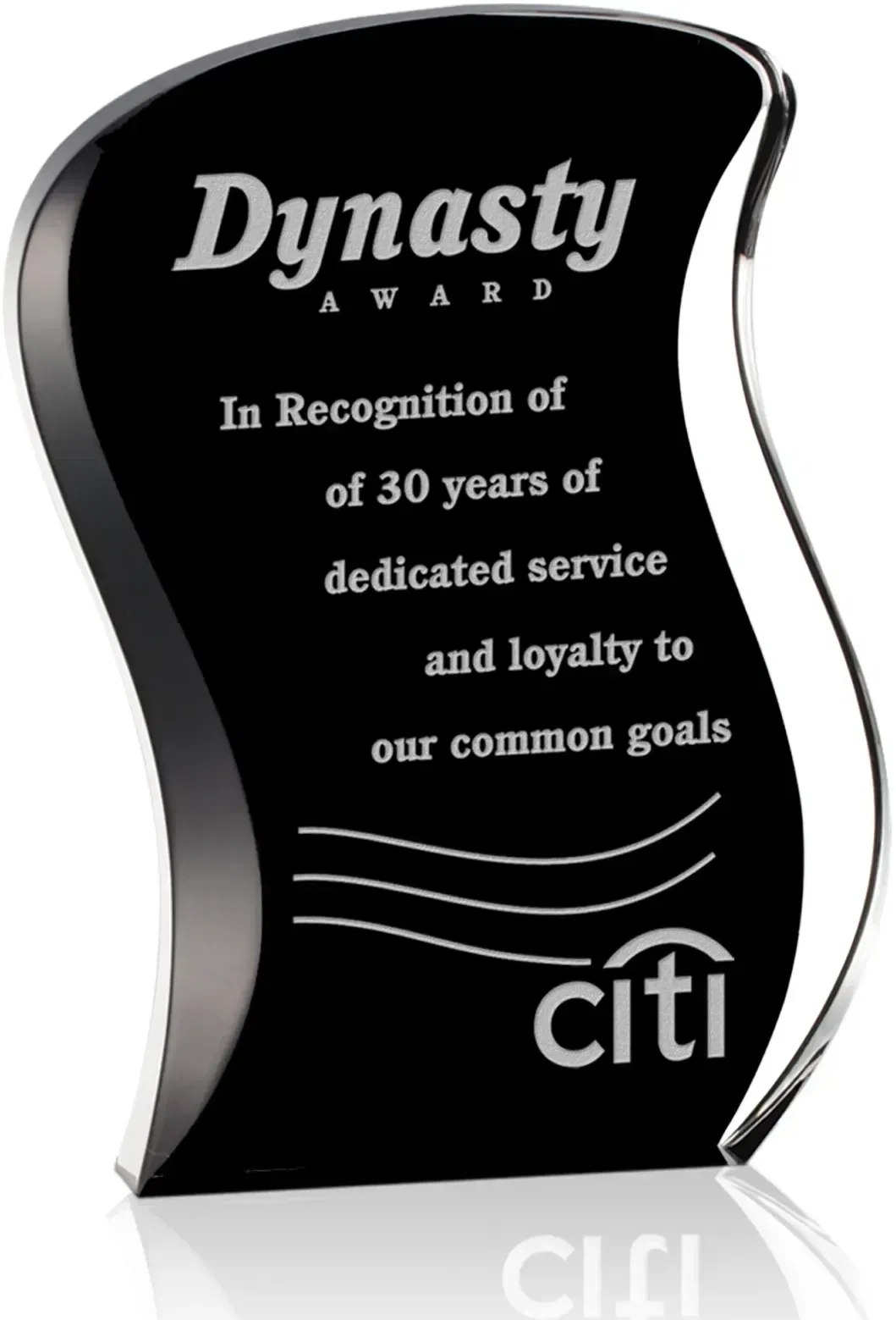 Custom Acrylic Nicholson Recognition Award — view 2