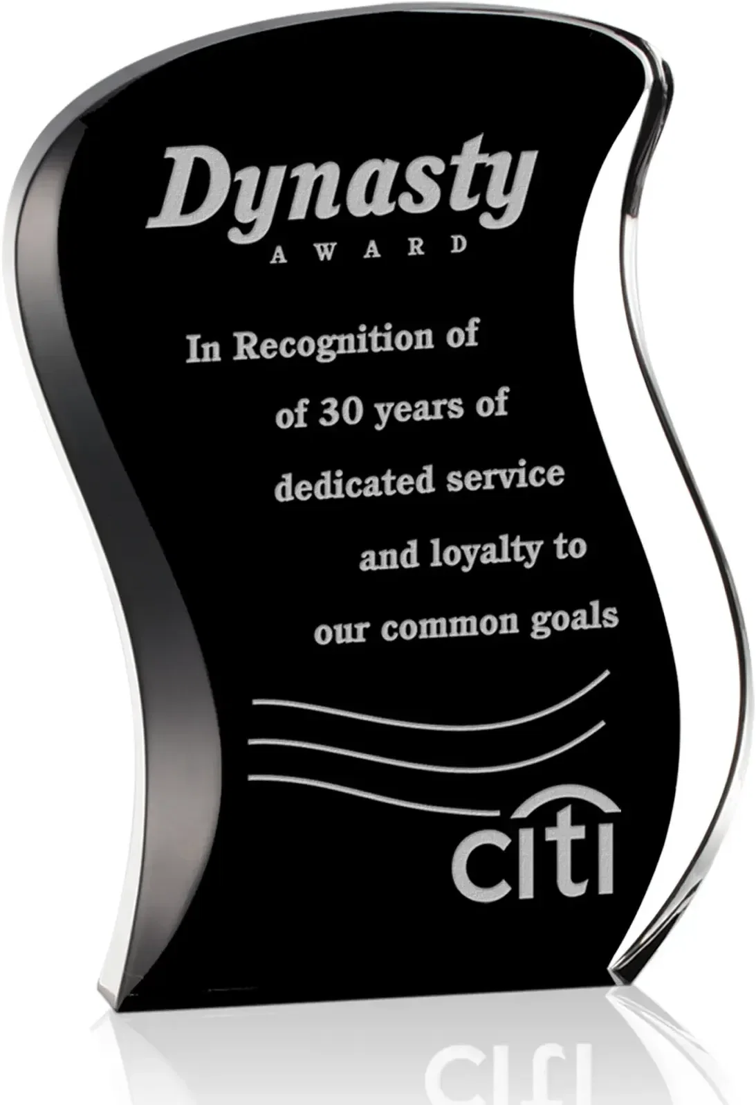 Custom Acrylic Nicholson Recognition Award — view 3
